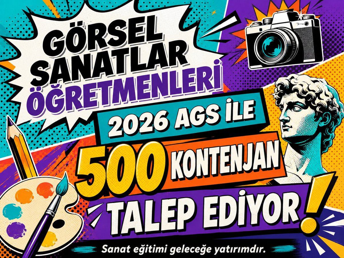 snt228's tweet photo. Bir öğrencinin yeteneği ancak doğru ortam ve doğru rehberlikle görünür hale gelir Görsel Sanatlar öğretmenlerinin daha fazla öğrenciye ulaşması için 2026 AGS kapsamında en az 500 kontenjan istiyoruz @RTErdogan @Yusuf__Tekin @oktay_saral @dbdevletbahceli #AGSgörselsanatlaradilatama