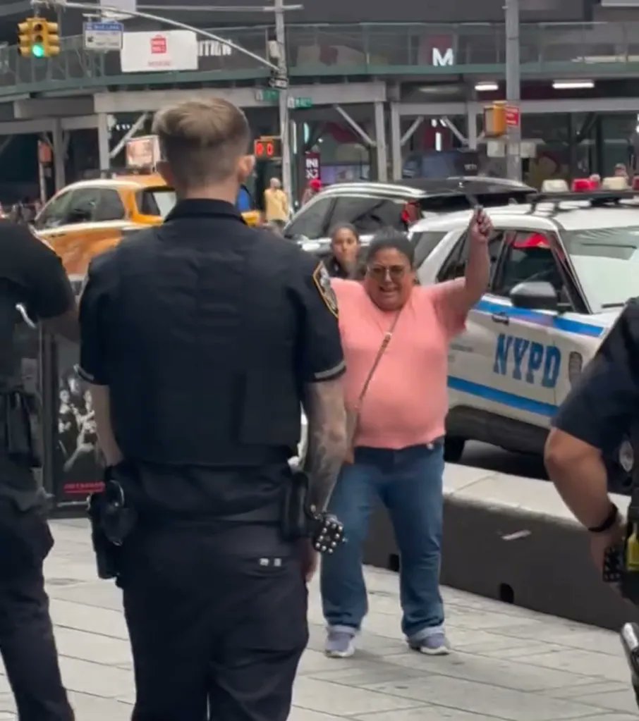 GlennReib's tweet photo. Dear Sane America,
Yesterday in Times Square, Pamela Cisneros, 49, of Queens, treated Seventh Avenue like an all-you-can-stab buffet. She looked like an over-stuffed burrito waddling around, pulled two kitchen knives out of a Target bag, and in about twenty seconds stabbed a 68-year-old man and then Erin Piacenti, 32. Erin died. The man lived. Cisneros then waddled toward police with both knives still in her hands, ignored every order to drop them, announced she’d rather kill the officers, shrugged off the tasers, and kept coming. So they shot her. And now, this is the part that apparently requires a think-piece...we never have to worry about her stabbing anyone else. Ever. See how easy that is? One afternoon of random murder in the middle of the most filmed intersection on the planet, a four-minute conversation that went nowhere, and then the problem is permanently solved. No ankle monitor. No “she’s struggling with her mental health” press conference six months later after the next victim. Just done.

Now imagine, just imagine....if we treated the rest of them the same way. Imagine we actually locked these people up when they stab strangers, or swing knives at cops, or keep proving they cannot be left around other human beings. Imagine we didn’t release them because the jail is “overcrowded” or because a judge thought a stern talking-to plus a bus token would do the trick. Imagine that when someone is in the middle of killing people in public and refuses to stop, we sometimes just kill them instead of hoping the taser works this time.

The results would be almost comically simple. Fewer people would get stabbed in Times Square. Fewer families would be identifying bodies at Bellevue. Tourists could walk past the ball-drop building without wondering whether the next person with a shopping bag is about to start a collection. Repeat offenders would spend their time in cells instead of back on the street collecting new victims. And the ones who keep coming at police with weapons after they’ve already drawn blood would, occasionally, not get a second chance. It would be boring, really. No more “unprovoked double stabbing” headlines every other month. No more body-cam footage of officers begging someone to drop the knife while civilians scatter. Just a lot of dangerous people sitting in prison, and a much smaller number of them no longer breathing because they chose to keep attacking after they were told to stop.

Apparently that’s the controversial part. Not the part where a woman is dead on the sidewalk because someone decided other people’s lives were optional. The controversial part is the idea that we might actually remove the people who keep doing it. Cisneros doesn’t get to stab anyone else. That’s the whole point. It wasn’t complicated. It wasn’t a failure of social services in that moment. It was a woman who looked like an over-stuffed burrito waddling around Times Square with two knives after she’d already killed someone. They stopped her the only way left. See how easy that is when you stop pretending the alternative is compassion?