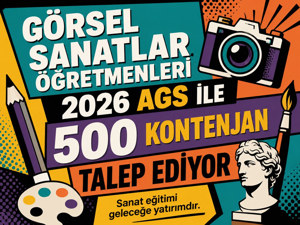 snt228's tweet photo. @Ftmnrklcarslan @RTErdogan @Yusuf__Tekin @oktay_saral @dbdevletbahceli @edipuzen Görsel Sanatlar eğitimi öğrencinin merakını canlı tutar üretme isteğini besler ve özgünlüğünü destekler 2026 AGSde en az 500 kontenjan verilmesini istiyoruz @RTErdogan @Yusuf__Tekin @oktay_saral @dbdevletbahceli #AGSgörselsanatlaradilatama https://t.co/hiov8P6mij