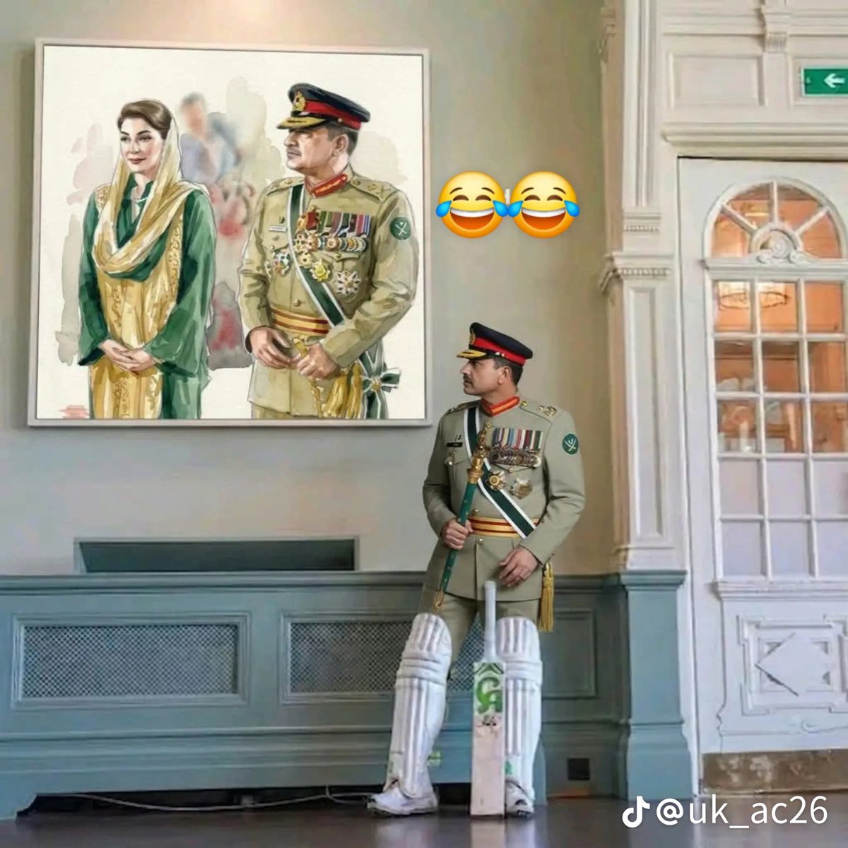 ZafarItaly's tweet photo. اس کا بلا ہی چھوٹا ہے میچ نہیں جیت سکتا😂🤪 https://t.co/OAs93ArDHl