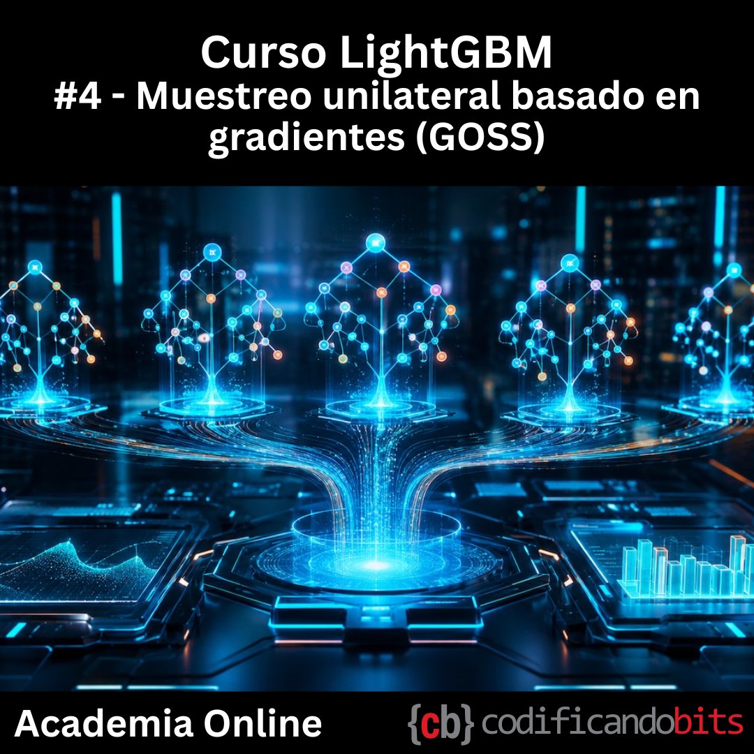 codificandobits's tweet photo. En esta cuarta lección veremos en qué consiste el muestreo unilateral basado en gradientes (o GOSS por sus siglas en Inglés), otra estrategia en LightGBM que permite también reducir los tiempos de cómputo:
https://t.co/AEATZuWFz1
#machinelearning #CienciaDeDatos #cursoonline https://t.co/U0PeJC5LKw