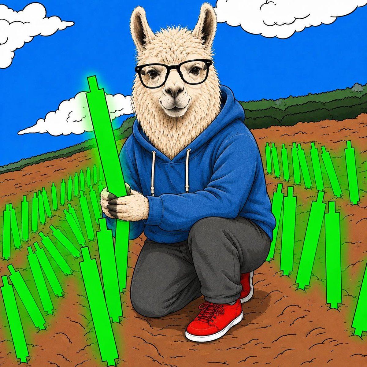 MetaLlamaRH's tweet photo. $METALLAMA planting green candles today📈 — let’s grow this community and send it higher! https://t.co/QXwozHFPTj