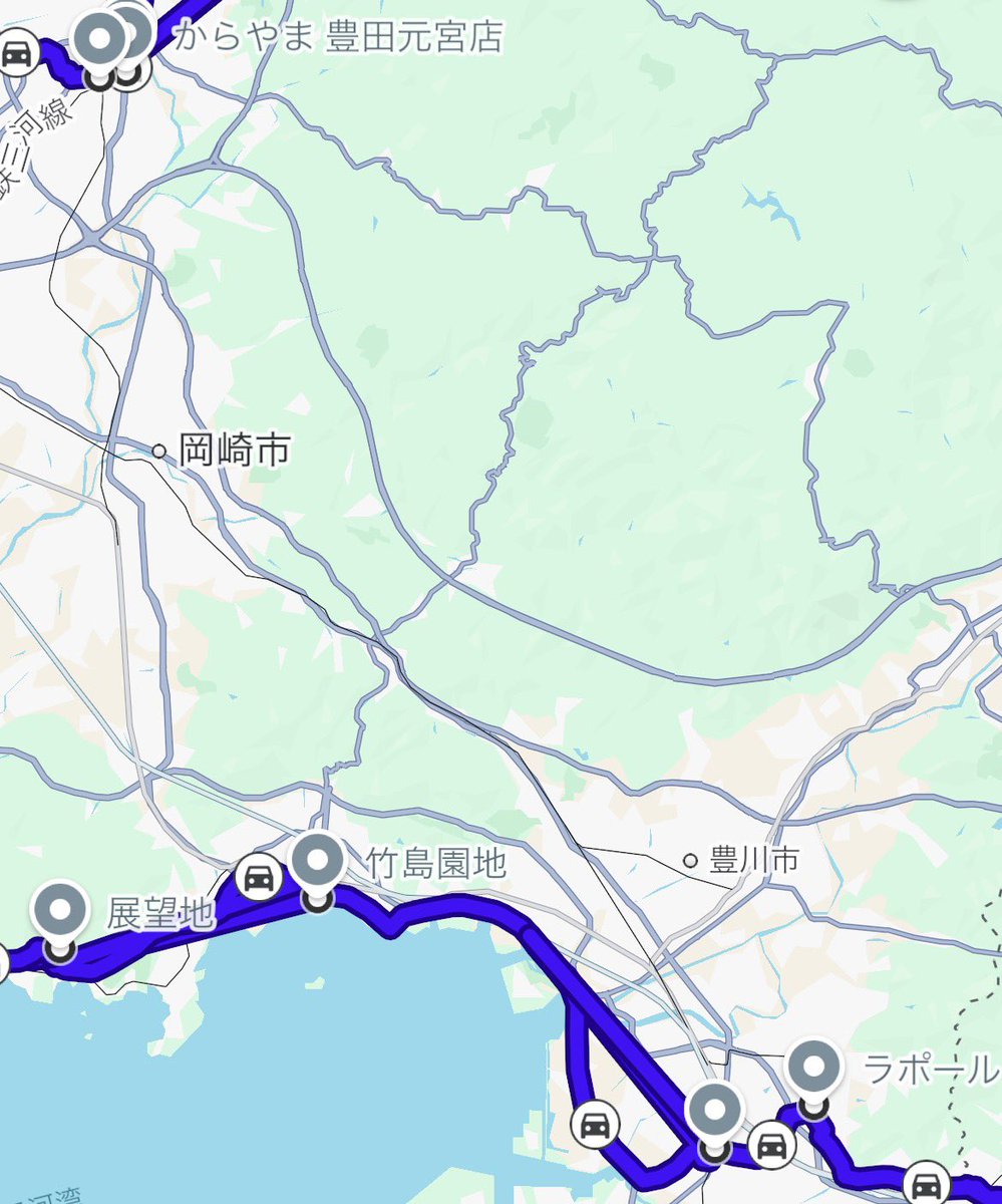 tk199202's tweet photo. 23:57帰宅しました🏠🚙

本日の走行距離 236km (代車分除く)

旅程合計 439km(+代車分60km程度？)
(1日目 164km､2日目 39km)

いつもの帰省より1日多く休みを確保できたので、祖母宅から三河湾沿いを経由して最近ダムカードができた三好池まで回収へ。

#夏の終わりのプチ帰省2026 〜完〜 https://t.co/0ZG37g5scj