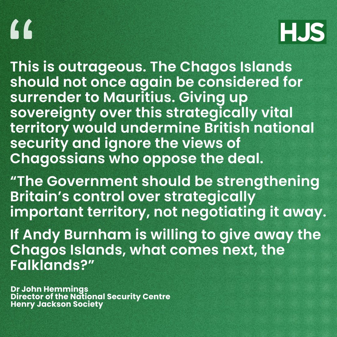 HJS_Org's tweet photo. Our response to the Government confirmation it will continue with the Chagos deal. https://t.co/B5OebOpXNs