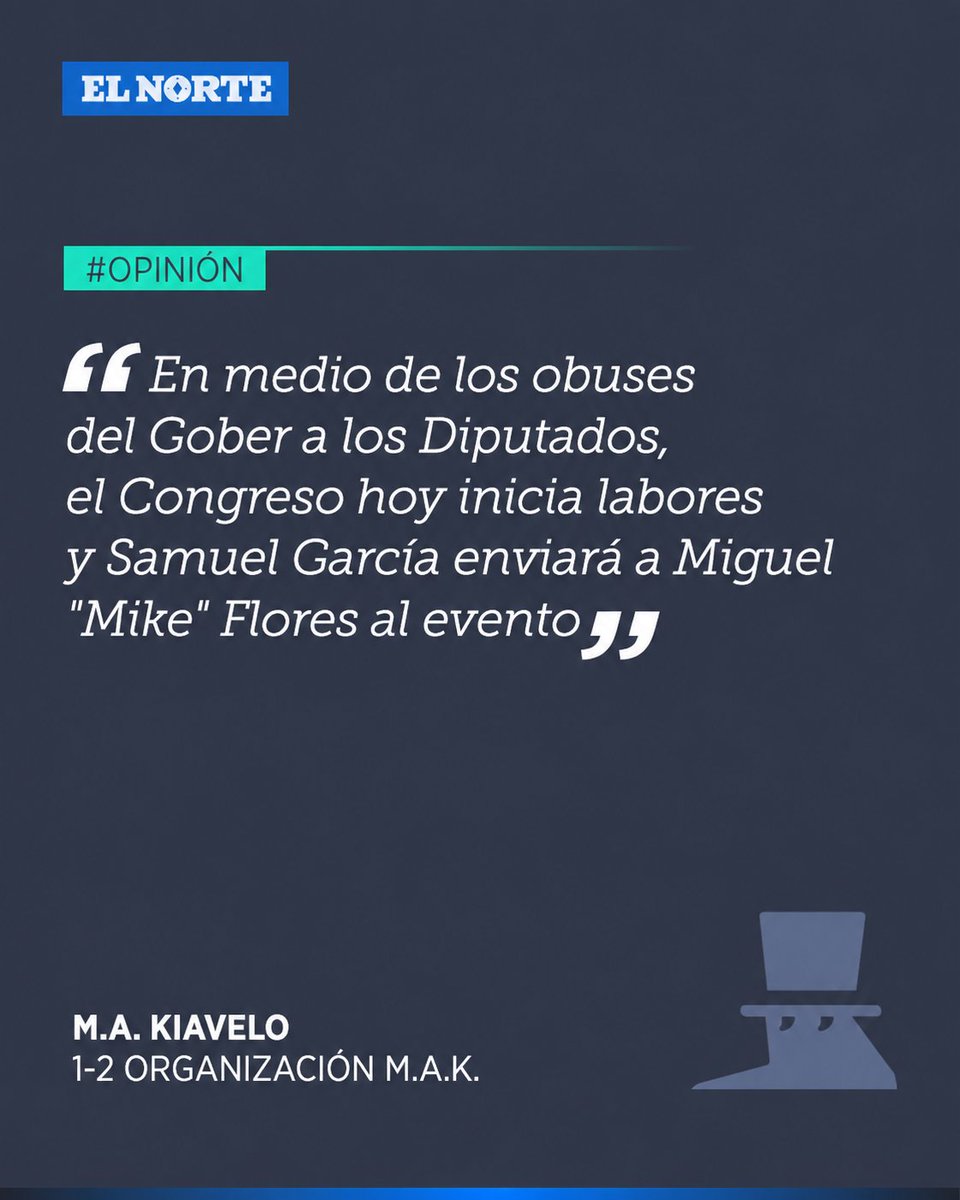 elnorte's tweet photo. Si las temperaturas de los últimos días han estado harto calientes en la zona metropolitana, no menos calientita se prevé la sesión de hoy de arranque de labores en el Congreso local...

Lee más sobre el tema en la columna de hoy de M.A. Kiavelo que está aquí: https://t.co/9tWPw2g6XR