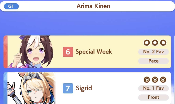PopEridu's tweet photo. Sigrid is set to participate in the Arima Kinen G1 race. https://t.co/xyArPfYpZK