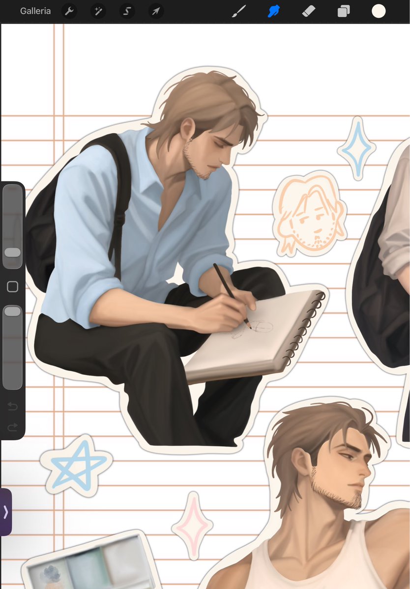 levigoonette's tweet photo. art major jean 
#jeankirstein #attackontitan https://t.co/9gWsQ3rluA