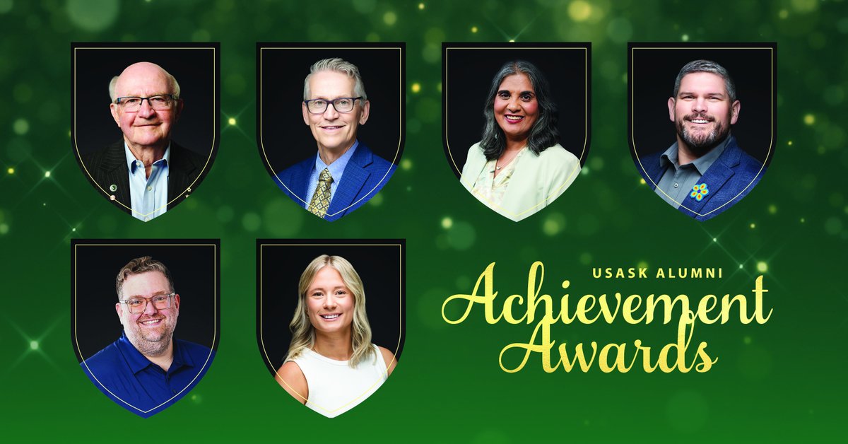 UsaskAlumni's tweet photo. 🏆 USask is proud to announce the 2026 recipients of the Alumni Achievement Awards, one of the university's highest honours.

Learn more about this year's winners: https://t.co/WyalTYmqgM

#USask #USaskAlumni https://t.co/B9reaUPalM