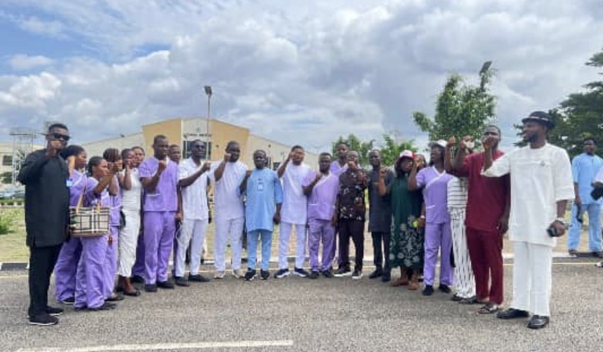 FUPREREPORT's tweet photo. Different personalities, one picture, one goal. 🔥

Described as some of Delta State’s rare student leaders, united under the Ukodo Students Movement to take their message to students across Delta.

Na Sheriff, na Tinubu for 2027! ✊🔥 https://t.co/PiA91B1FwP