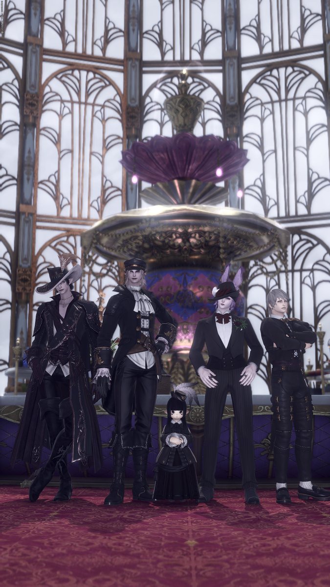 poetic__rust's tweet photo. 今回のFATEは黒フォーマルがテーマ！
また、次回もよろしくー
#FF14Nocturnal https://t.co/RkuTPNzV4o