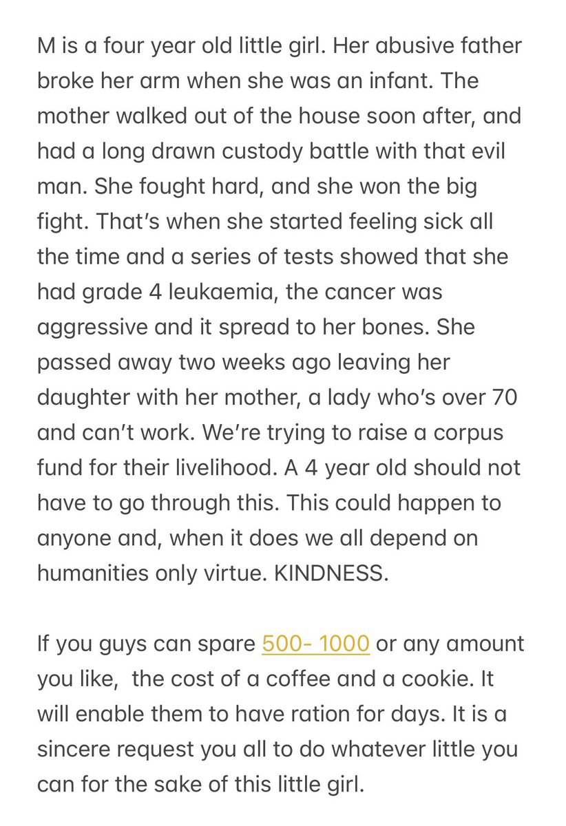 verghesaurus's tweet photo. Can you buy little M who just lost her mother an ice cream? M lost her mother last Friday and has since had to start figuring out life without a mother and a father. While an ice cream won’t bring back her mother. She’ll know there are people who care for her. https://t.co/pnu7Dih8TI