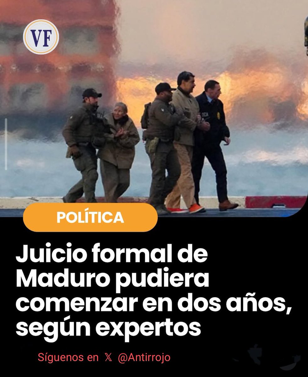 Antirrojo's tweet photo. @nizarUCAB ⚖️Los cargos federales en EE. UU. (narcoterrorismo, tráfico de armas y drogas) no contemplan fianza ni medidas cautelares en libertad. Ambos continúan recluidos en el centro de detención federal de Brooklyn. https://t.co/rfbPhvcYI9
