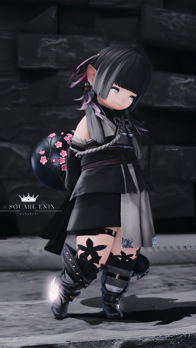 kaiju_pon's tweet photo. 夜桜衣装買いました🌸
中々いい具合にできたけどどうかな？？？
#ララフェル #_nyve https://t.co/HwBK4fohxa