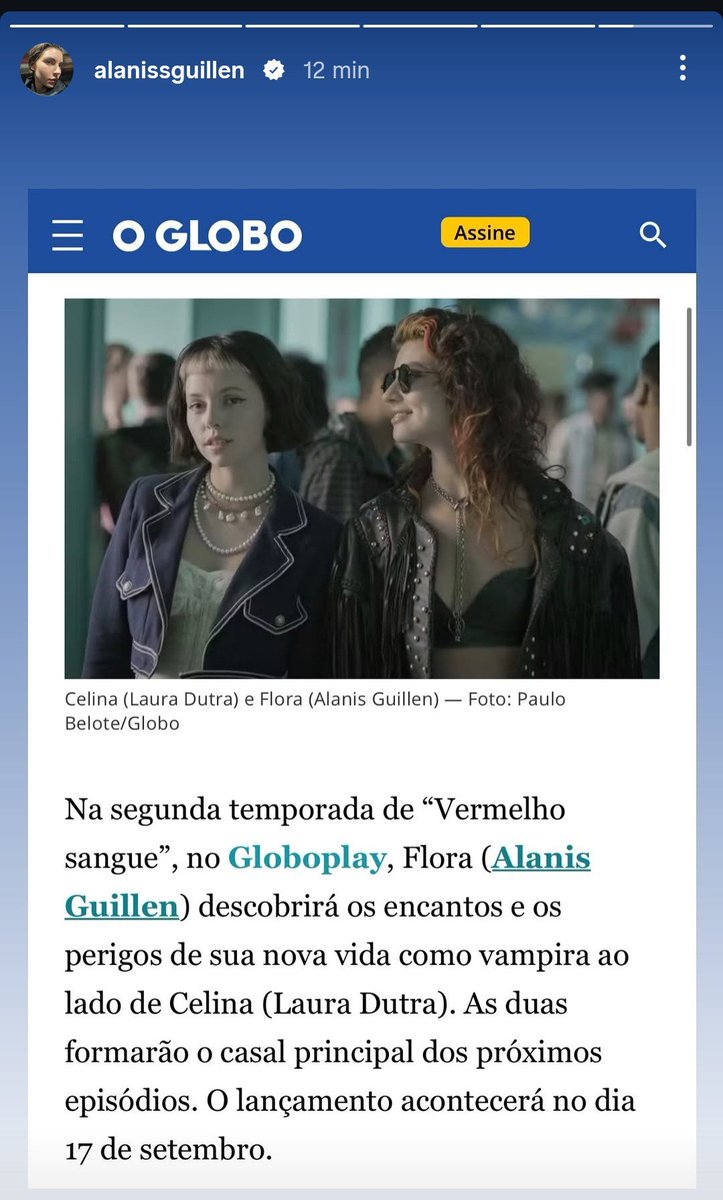 CscmzUai's tweet photo. A gata é o momento 

Alanis Guillen via story Vermelho Sangue https://t.co/GaDcfcwYGq