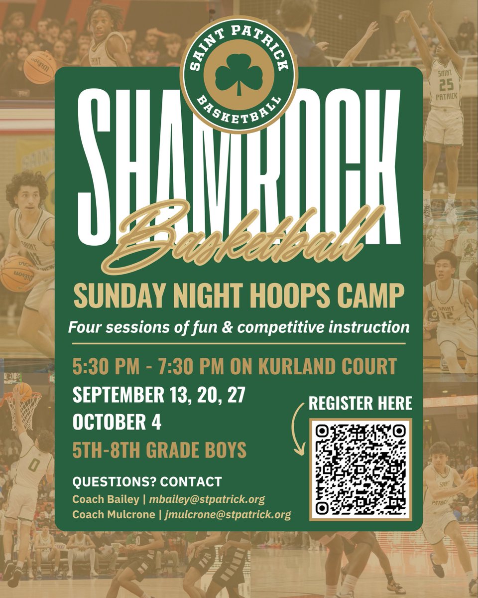 stpatrickhoops's tweet photo. Still spots available for Sunday Night Hoops! Great opportunity to get better this fall!

https://t.co/GFlWtWdYfM https://t.co/UelnIxHjIj