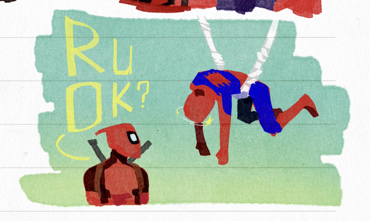 Lochnesskqsssss's tweet photo. dude ruok？？？
#spideypool https://t.co/shxYgnbdWz