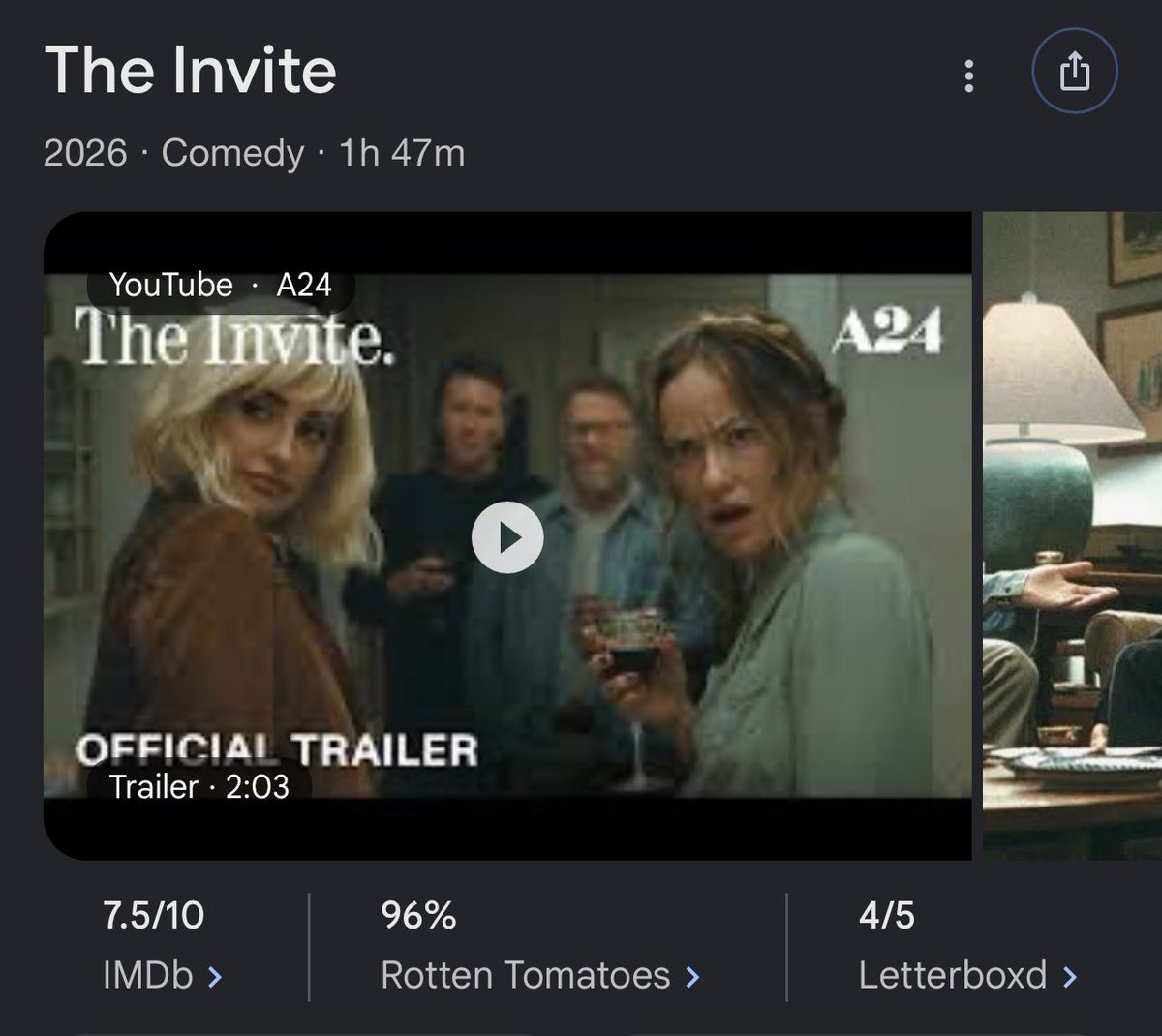 Oritsetsolayee's tweet photo. Day 11:
The Invite (2026)
A couple invites their new neighbors over for dinner and the night spiraled out of control. I saw this yesterday and I cannot put into words how funny this shit is.
Laughed till my eyes got teary ๐
Totally worth the wait.
#MovieRec https://t.co/XXu7DZOPGB