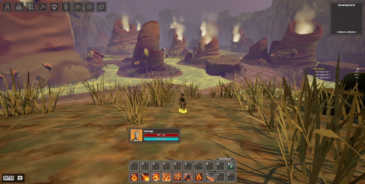 AlludioGames's tweet photo. Marketing was on vacation because we are lazy but thankfully the game artists were still hard at work. We missed the early block out phase so we are skipping straight to the first polish pass...

Humid Hallows

The next region of Swamps End is a marsh with giant vents expelling gas from The Morass, the underground Bogger city below. They want you to investigate the vents and try to find any signs of  what could be causing the mysterious illness to those spending time near them.

Is this all just coincidence or is someone trying to stop the Boggers from mobilizing voyagers to help them?