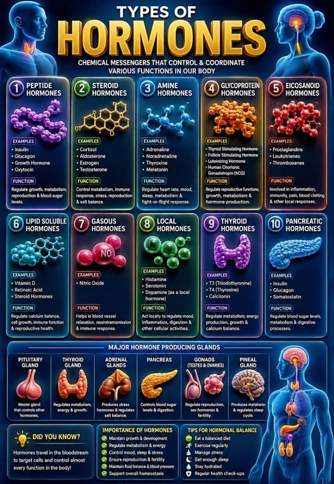 BORN4WIN's tweet photo. Types of Hormones . https://t.co/HXd98yfRuf