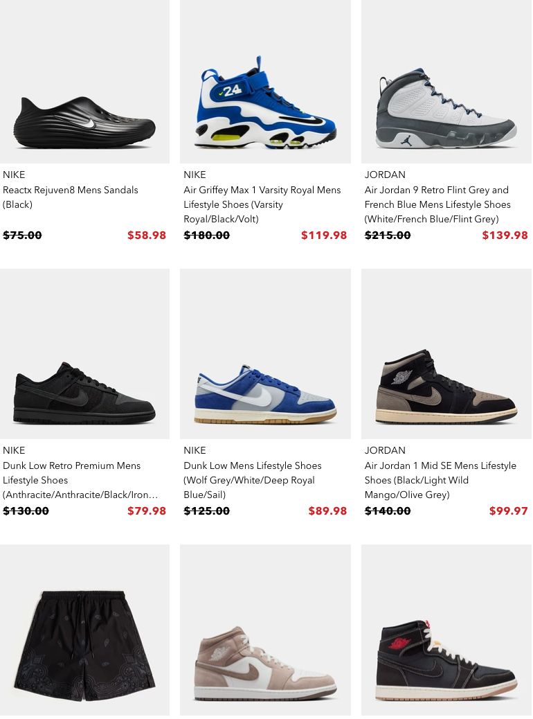 JustFreshKicks's tweet photo. NEW MARKDOWNS: Up to 70% off a bunch of styles on Shoe Palace

SHOP => https://t.co/upH3DSSjYM https://t.co/iRIVtlG8tB