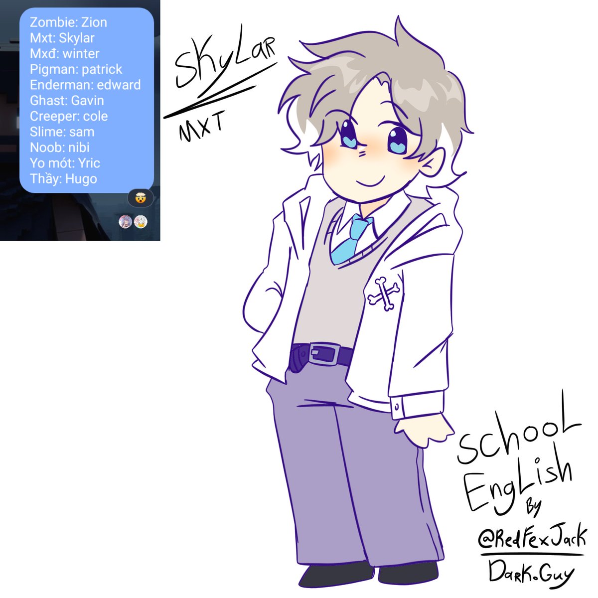 RedFexJack's tweet photo. I make au monster school Minecraft "MV channel"
#myart #minecraftㅤ #monsterschool
#zombie #skeleton #pigman #wither https://t.co/oIY3Ayu2uT
