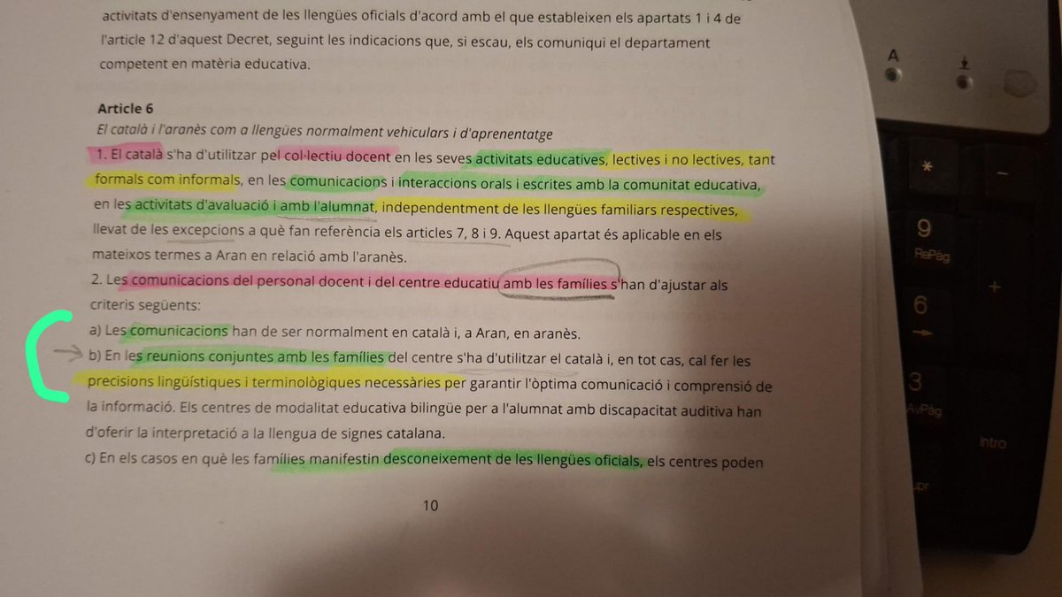 TheHarleyLawyer's tweet photo. Com que aquesta és la setmana de les reunions d'inici de curs d'escoles i pares, us deixo aquí perquè tingueu a mà el Decret 91/2024 de règim lingüístic del sistema educatiu no universitari.

L'article 6.2.b del qual estableix la obligació que aquestes reunions siguin EN CATALÀ.

Alceu la veu!!! ✊🏻💙🏴󠁧󠁢󠁥󠁮󠁧󠁿

#MantincElCatalà
#SalvemElCatalà
#NoSurrender
#Catalunya