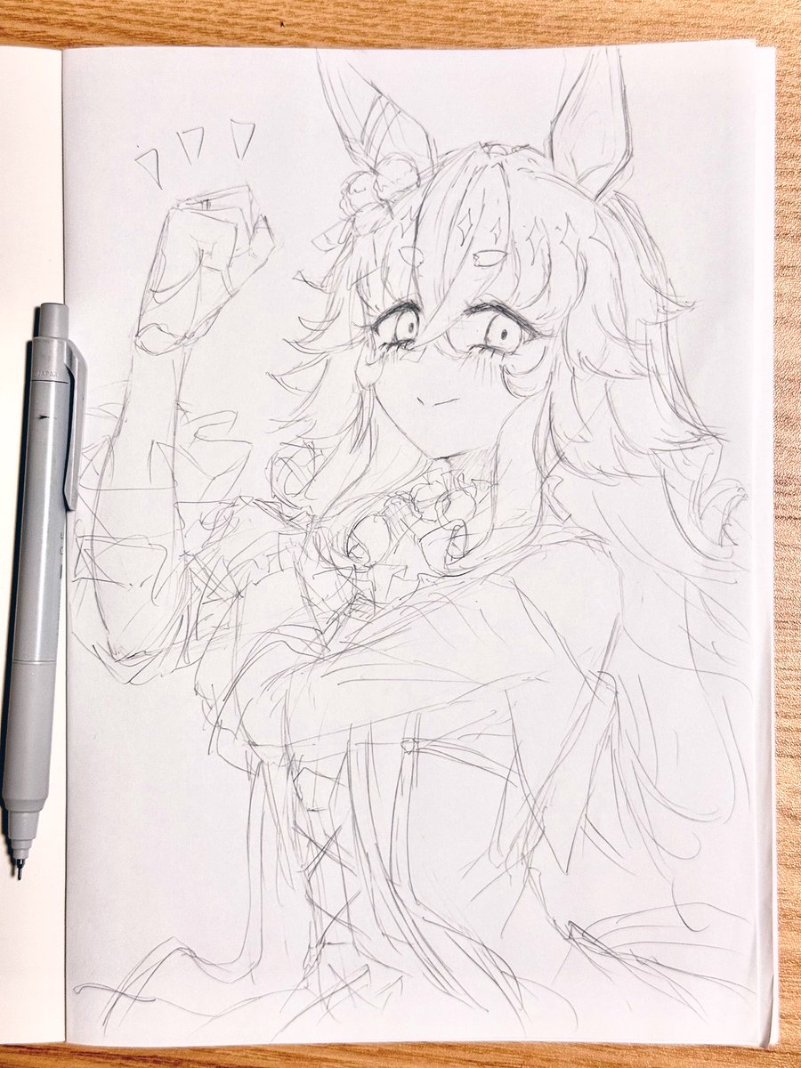 szykkz's tweet photo. iPadを職場に忘れてしまいました
ノートに落書きアキュートさん
そのうちデジタルにする予定です https://t.co/9ADTQ6z4C7