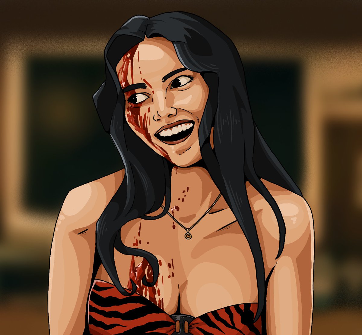 suricamingo's tweet photo. freaky nikki <3

a arte da @iarabonini me inspirou a fazer um desenho no meu estilo do nosso novo icone do terror atual!! https://t.co/1N1ItxkHcd
