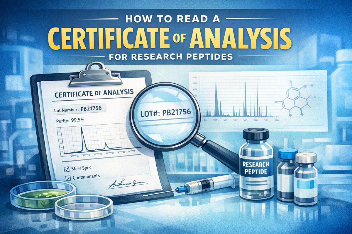 TruthLives9's tweet photo. Reading a Peptide COA: 7 Things I Check Before Trusting the Purity
#Peptides #PeptideScience #HPLC #COA #Biotechnology #Research https://t.co/q3LTpV6wCL