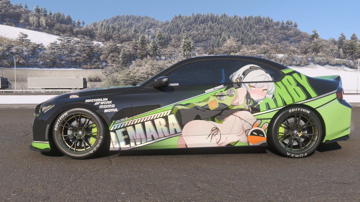 Mundinho_06's tweet photo. I dressed up for the occasion to celebrate his return in style and to thank him for his kindness in sharing with us. #ForzaHorizon6 #itasha Design by @axxy19 🙏🏽🫶🏽 https://t.co/C7684ghZou