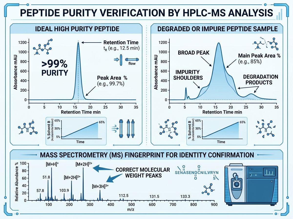 SaefkeWilliam's tweet photo. Reading a Peptide COA: 7 Things I Check Before Trusting the Purity
#Peptides #PeptideScience #HPLC #COA #Biotechnology #Research https://t.co/QWeNKZ9xT2