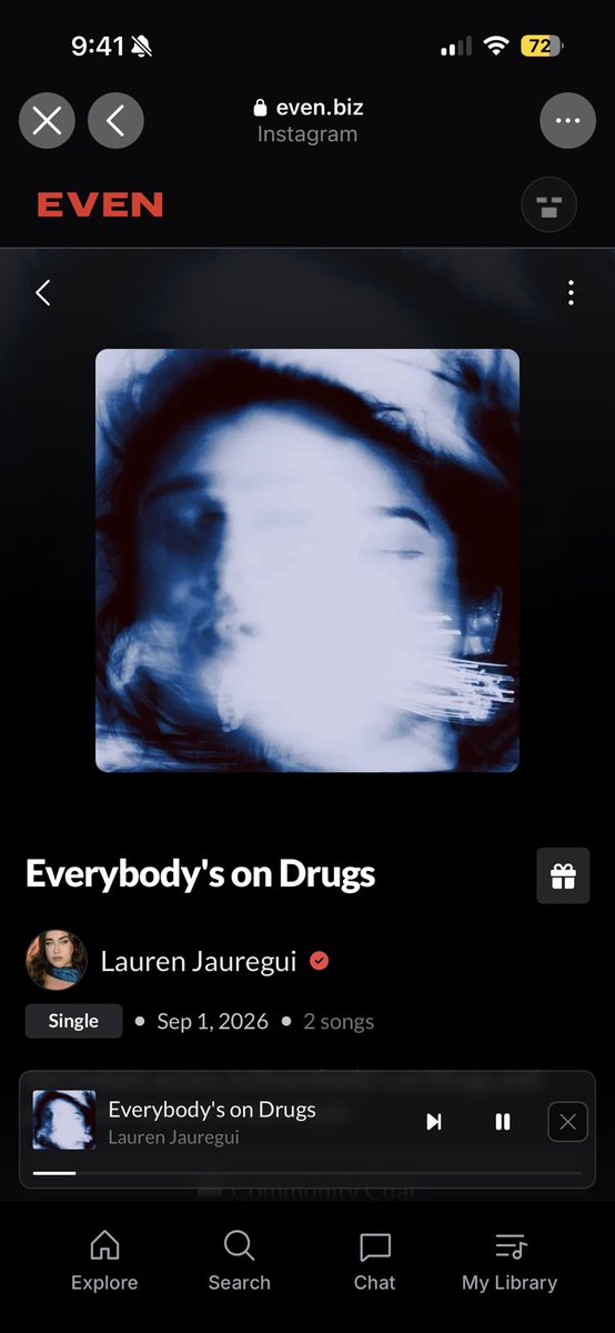 jekrios's tweet photo. Esas cosas que uno hace por Lauren ah jaja un mes de Spotify fue esta canción 😂 https://t.co/fbtWJ8kmKm