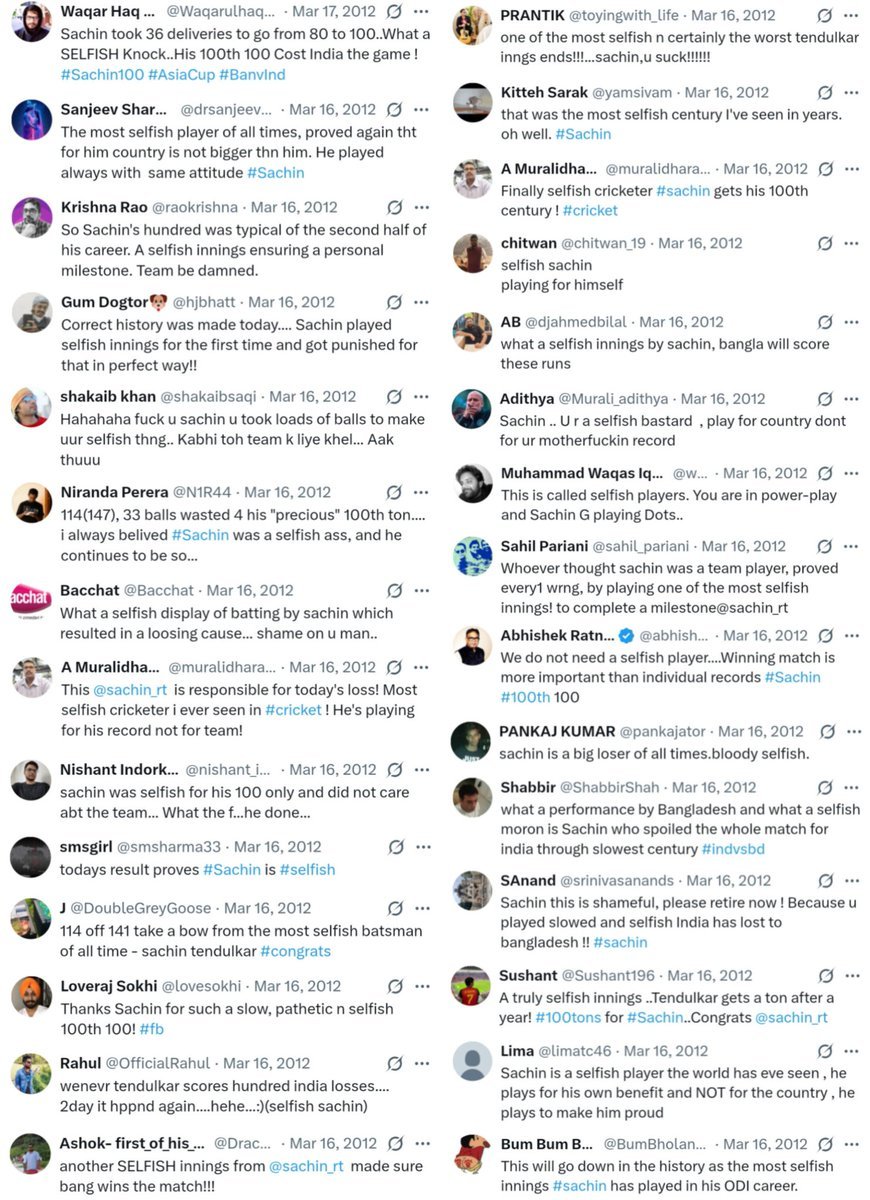 Hailkohli18's tweet photo. Cricket twitter when Sachin Tendulkar scored 100th century 😭😭 https://t.co/wR6KIo6PIP