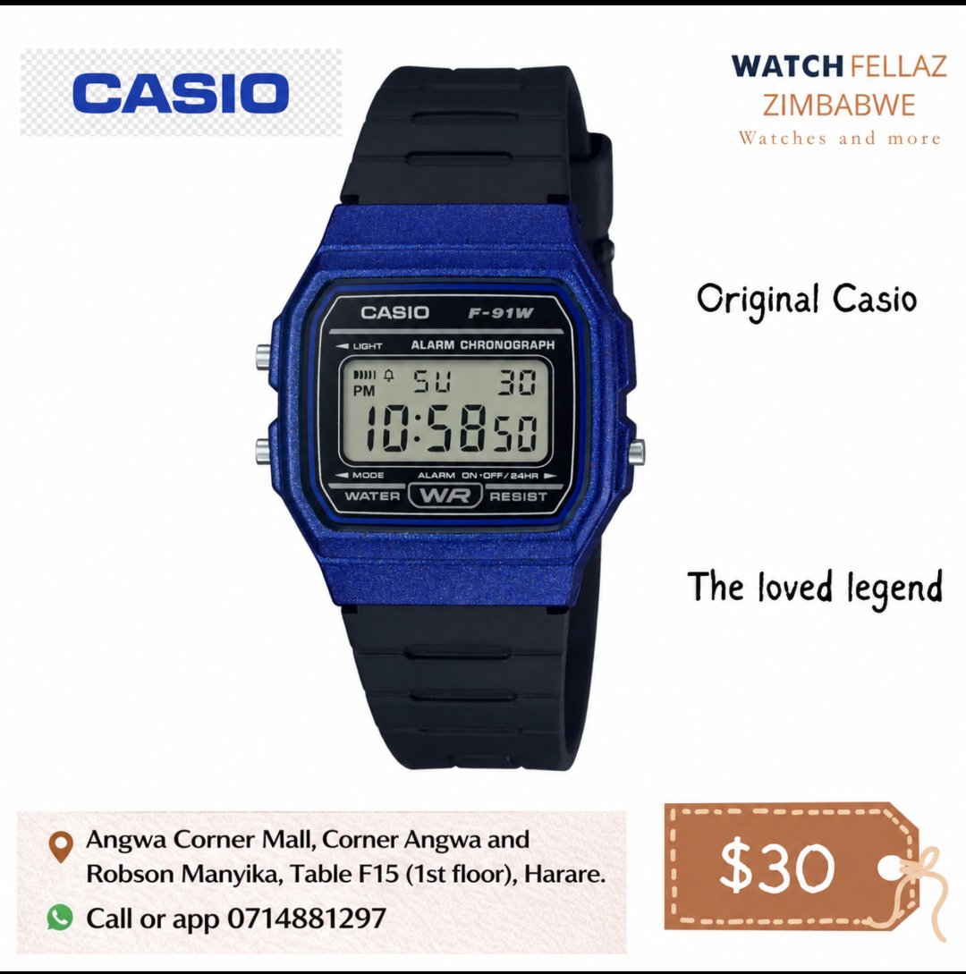 watchfellaz's tweet photo. Lets talk about the Iconic and legendary F91W... 

Only $30

Call or app: 0714881297 https://t.co/05ZDxRIUu7