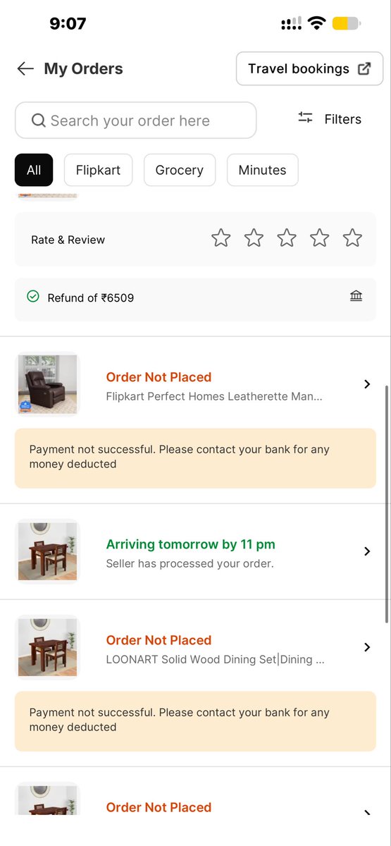 INDIAKABUSIN's tweet photo. Can anyone tell how this order can be delivered by tomorrow when its not even shipped yet ?? 

Will they air drop dining table ?? 

Flipkart is nothing but a bunch of scammers ? 
They resolve issues without consent of customers. Its a serious fraud practice ! https://t.co/Lv8ETTJJCz