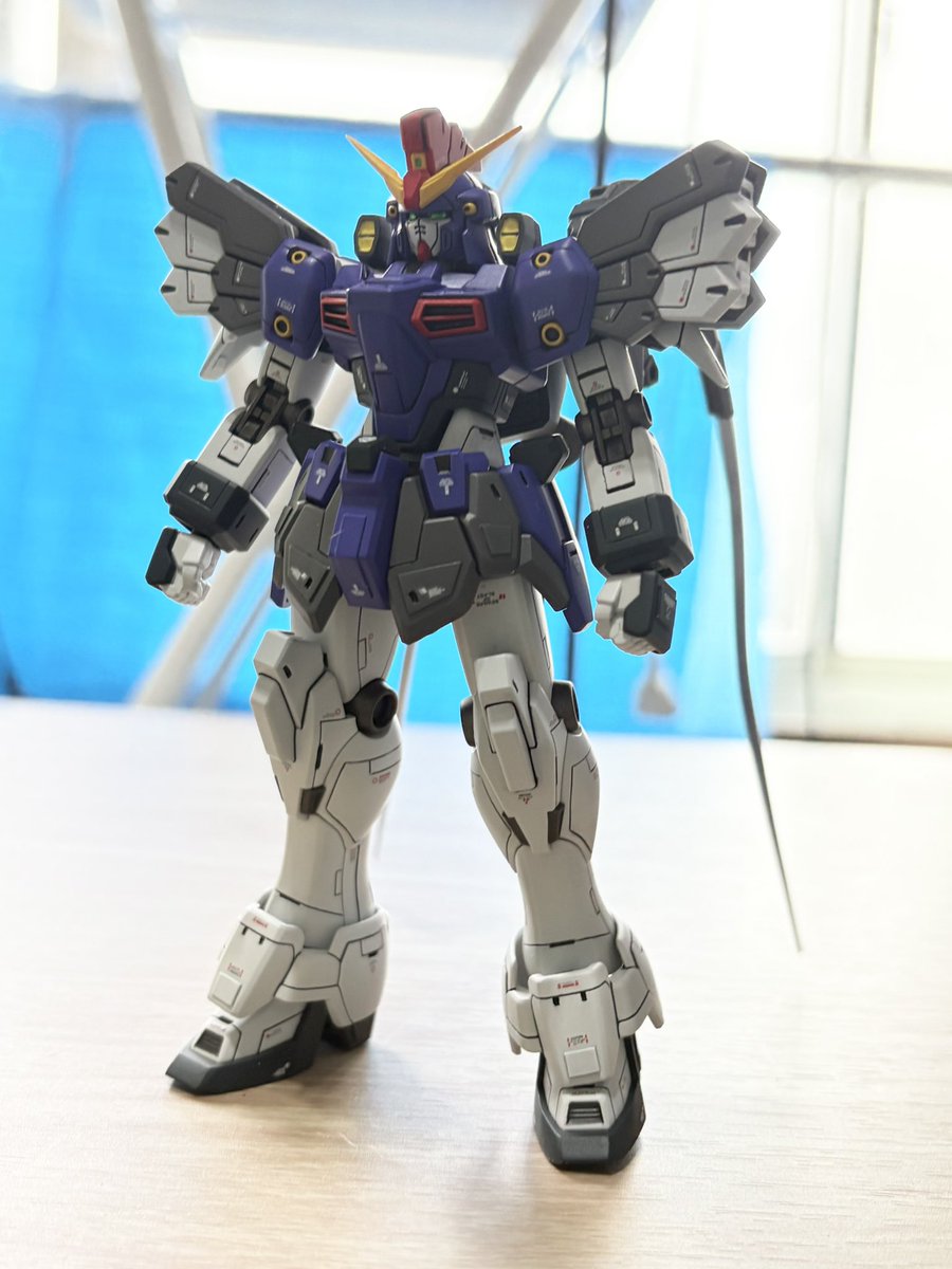 gunpla_c's tweet photo. 完成写真で見たら足が短かったので延長。

＃サンドロック改EW https://t.co/4rNeKegrmp