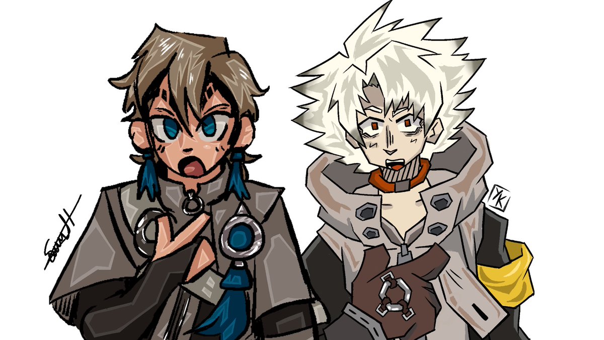 yoshikagekieran's tweet photo. funny little process collab with my goat @frettsaw_ ! these mfs like being white guy pointing stock image 🤫 https://t.co/tX2q6oUkra