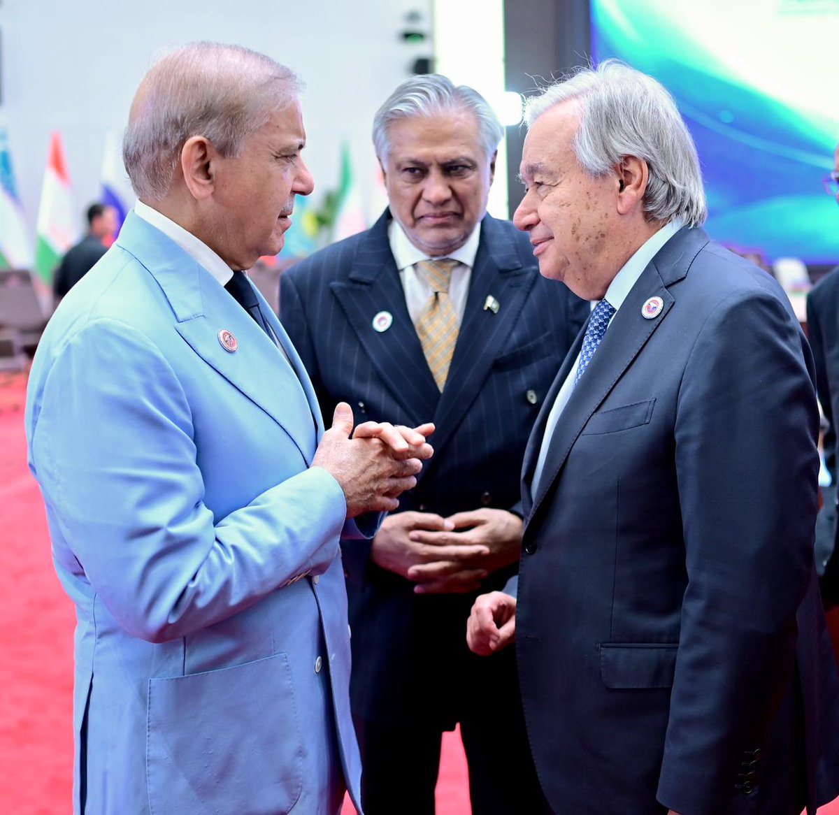 Shehbaz Sharif Engages in Key Discussions with UN Chief Guterres at SCO Summit