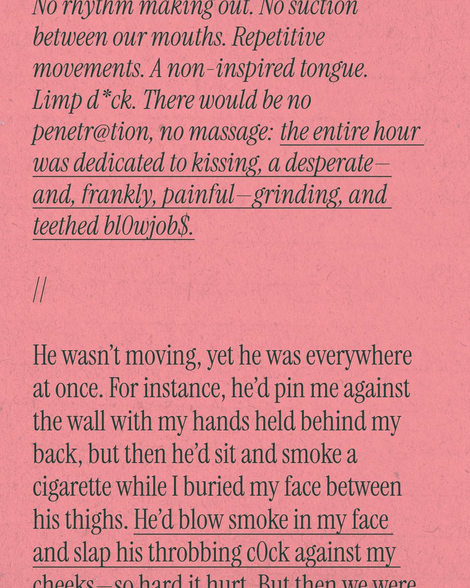 berbraber's tweet photo. https://t.co/RoLGLHE0RD
When bad sex becomes the dry leaves you need to fuel the fire inside your mind. What do you think about when, with a partner, you have to get there on your own?
#gay #queer #gayliterature #blog #literature #berlin #gaysex #client https://t.co/bnK8nW3of4