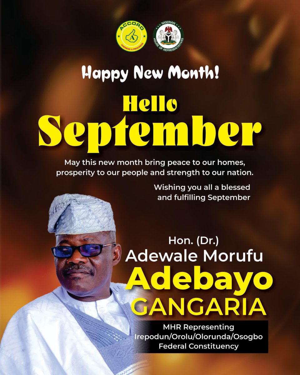Hongangaria's tweet photo. May this new month bring peace to our communities. Happy New Month of Spetember. https://t.co/LrACDjhxB9