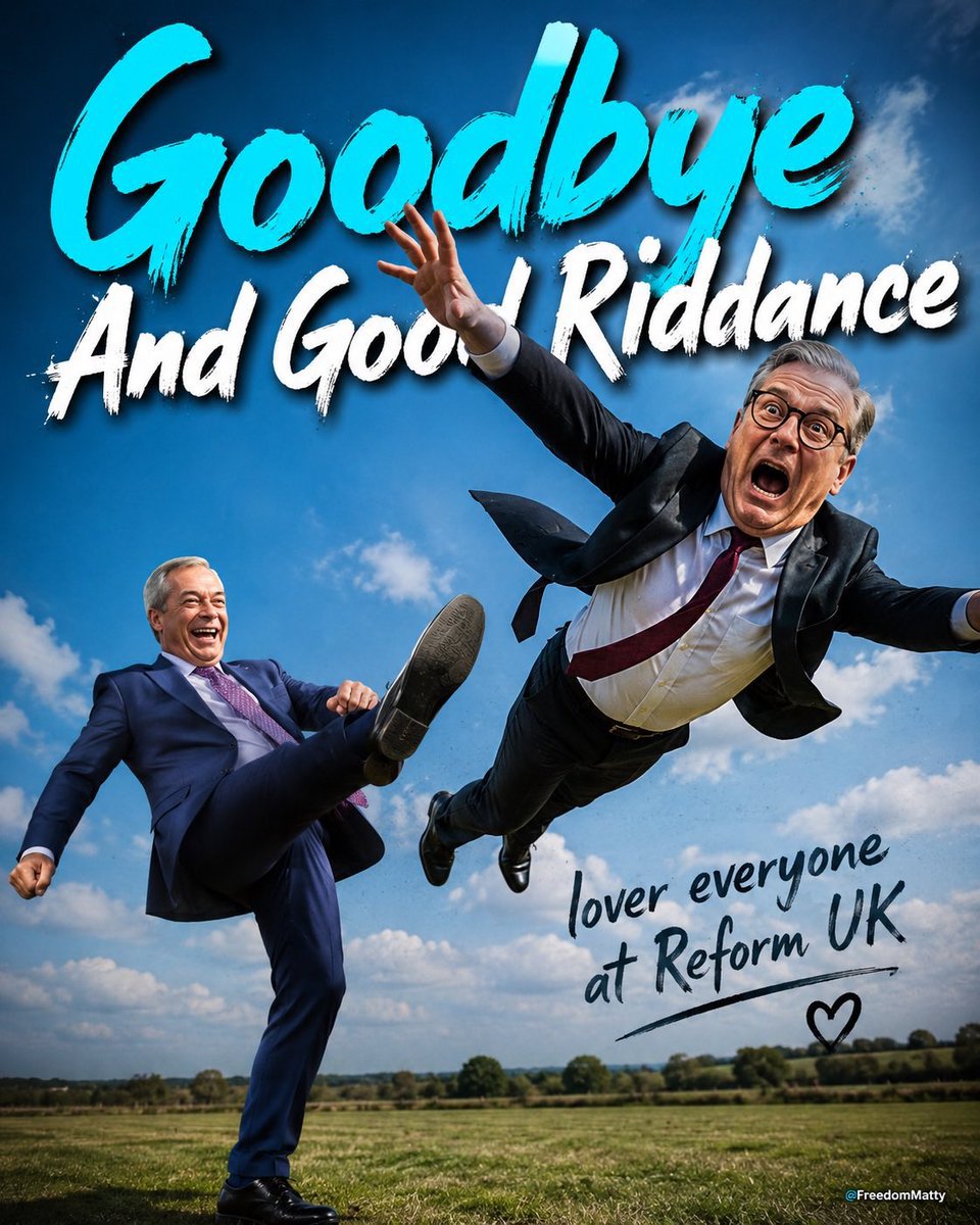 PDRNHPUK's tweet photo. It was a terrific battle between Farage v Starmer from 2024. Farage never let up &amp; said he would use the 2026 elections to bring down Starmer. He succeeded superbly. Starmer has been chased out of Parliament itself. Now the guns are re-loaded &amp; Burnham is next!! https://t.co/nggvwaljm6