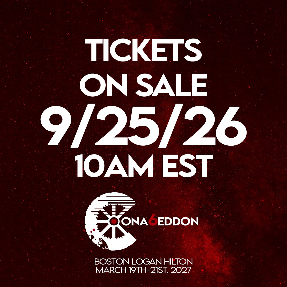 conageddon's tweet photo. Prepare your wallets and your TicketWeb profiles, tickets drop September 25, 2026 at 10am EST!
#The100 #Conageddon https://t.co/yY7FyCilXQ