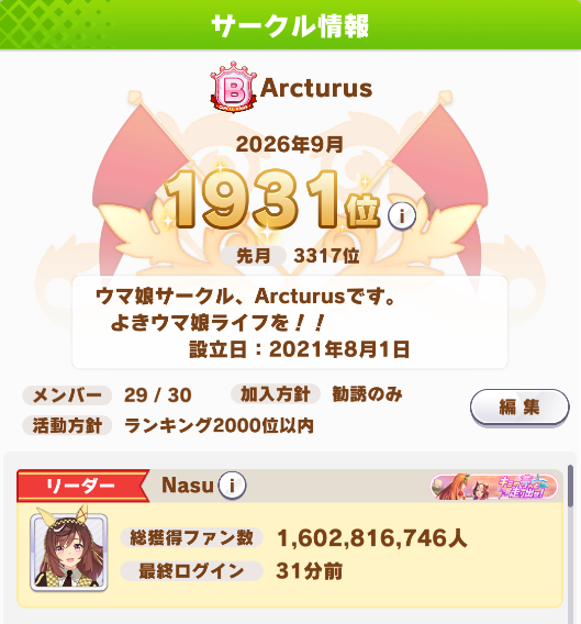 Umamusu_Maru's tweet photo. 当サークルでは、今月から新規加入していただけるトレーナー様を１名募集しておりまーす！  Ｂ＋帯のノルマなし（努力目標あり）のサークルです。詳細は画像のルールをご覧くださいませ～！ 
#ウマ娘サークル 
#ウマ娘サークル募集 
#ウマ娘サークルメンバー募集 https://t.co/XRIcPsYwlm