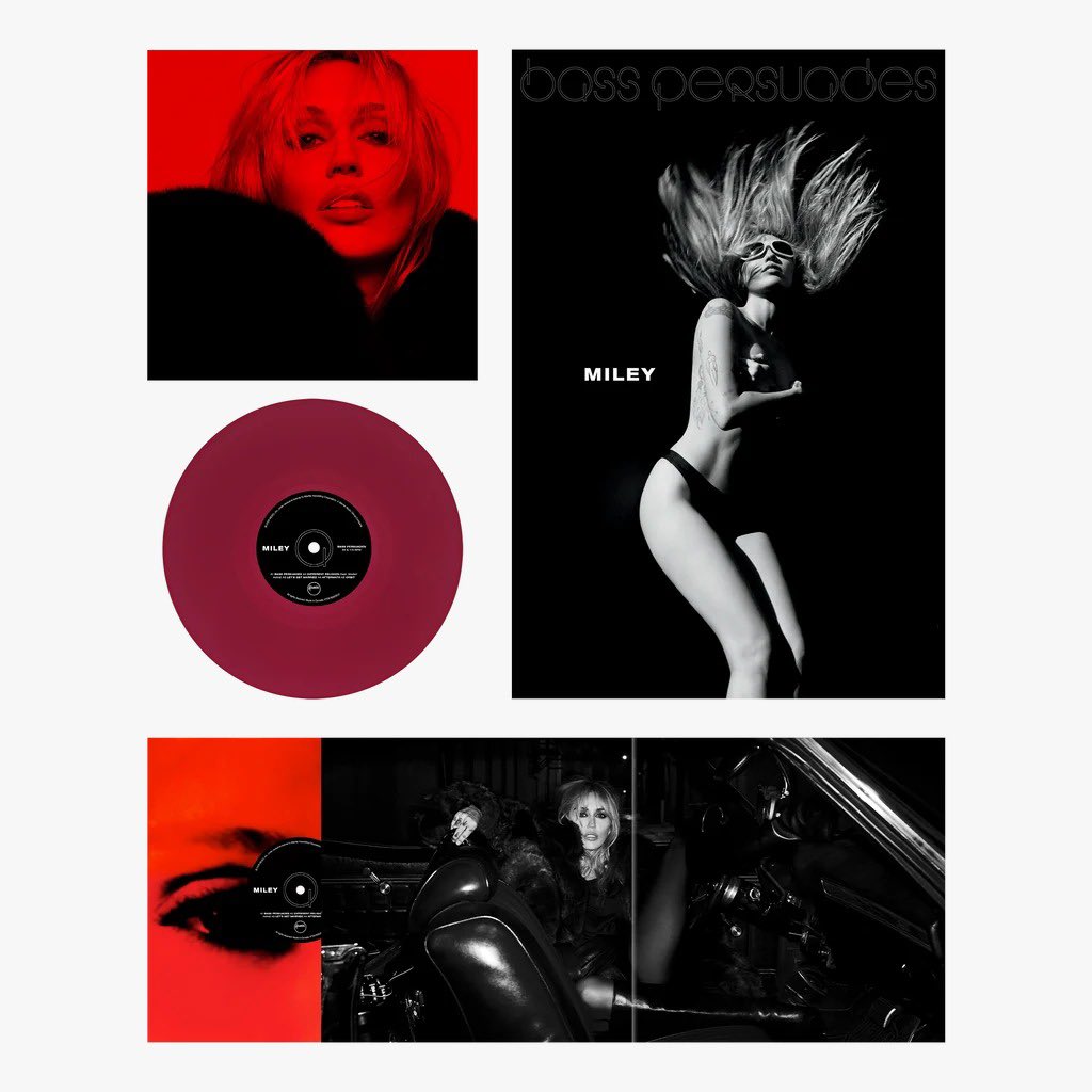 MileyUpdates's tweet photo. MILEY, BASS PERSUADES 

VINYL https://t.co/nhXQ49PfP2