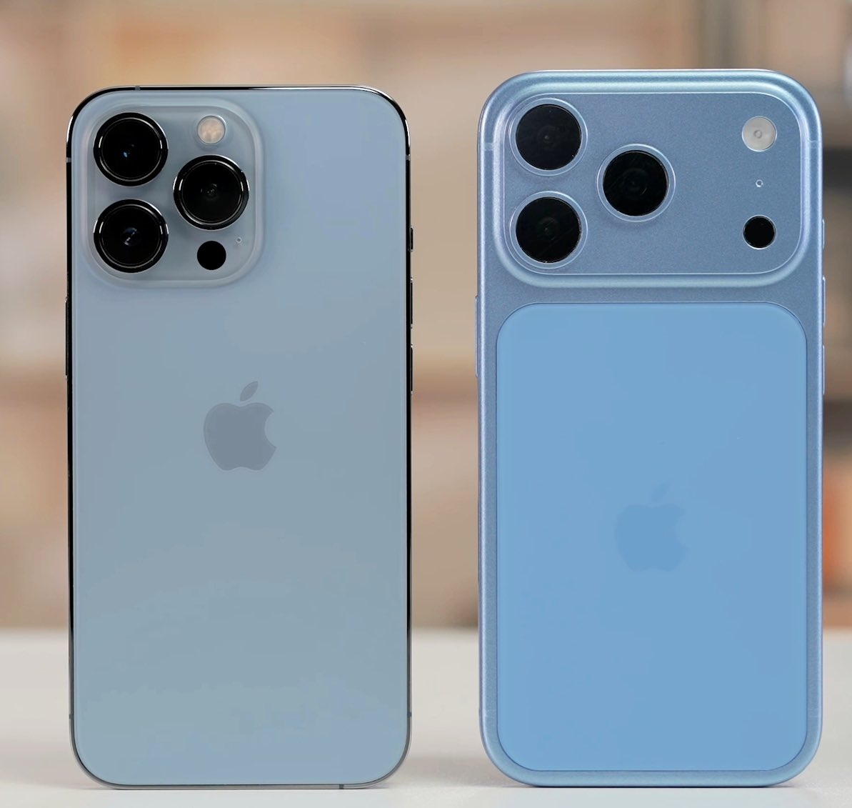 sunnny1583's tweet photo. iPhone 13 Pro Sierra Blue vs. iPhone 18 Pro Sky Blue 🩵

Both shades are looking almost identical… https://t.co/K2iHzvDnhI