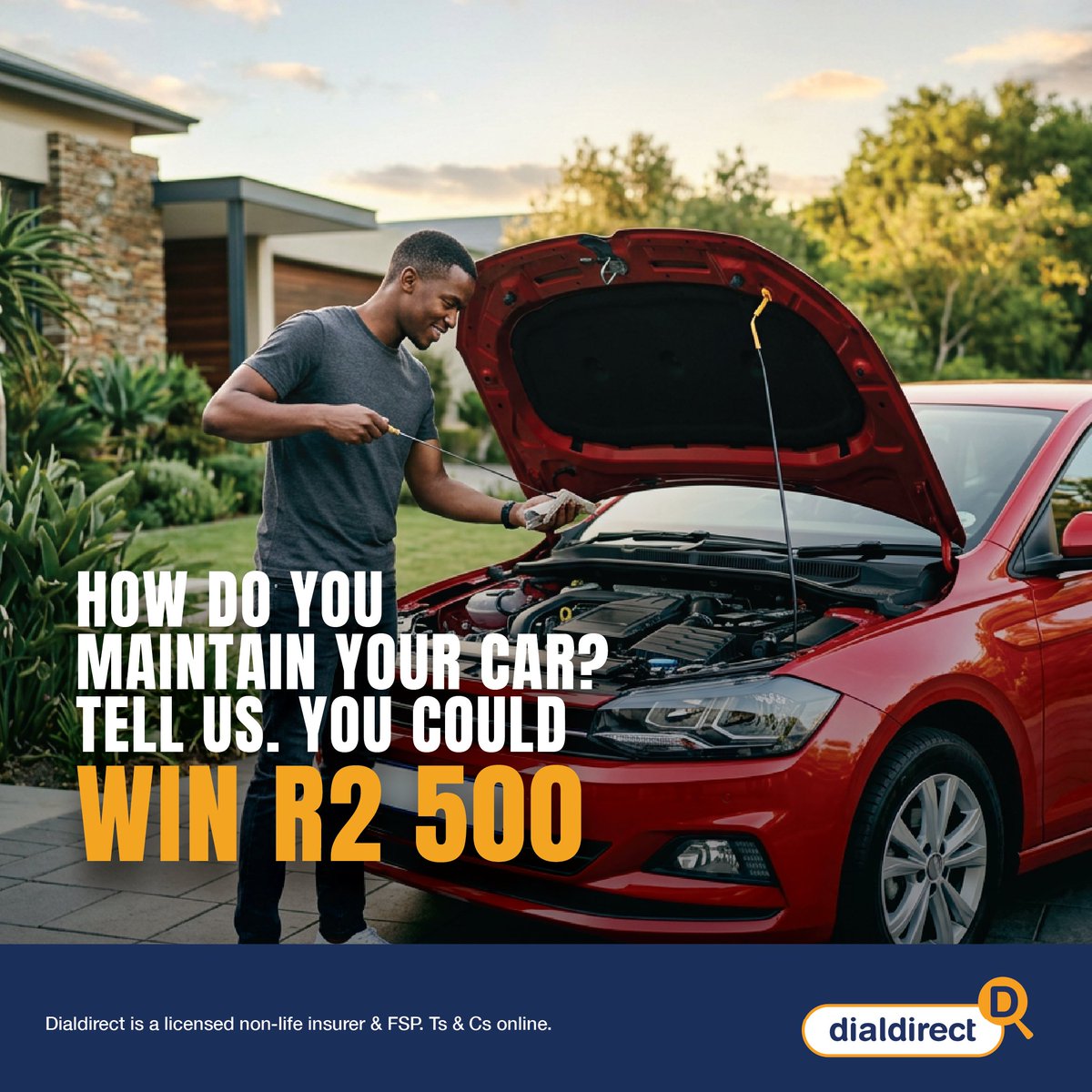 dialdirect's tweet photo. What’s one small habit that makes a big difference to your car maintenance? Share it and R 2 500 could be coming your way. Ts &amp; Cs online. ​

#Dialdirect #LessYadaYada #LoveDial #RefreshYourDrive https://t.co/Ehff45rJL5