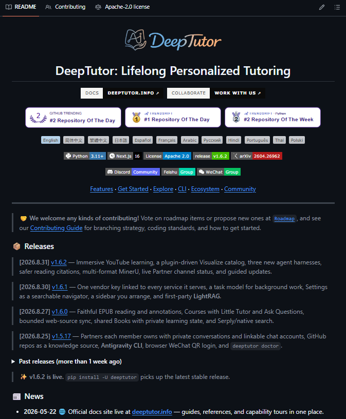 RodmanAi's tweet photo. 7 GITHUB REPOS THAT SHOULD BE ILLEGAL TO HAVE 🤯

I went digging through GitHub again.

Found 7 open-source projects that are way too interesting to be this quiet:

1. DeepTutor — AI-powered personalized learning
https://t.co/t3o1gp5VXw

2. OpenViking — Context database for AI agents
https://t.co/0Dj2YfO8Wz

3. Headroom — Reduce LLM context without losing useful information
https://t.co/tgNHKav4uE

4. AI Hedge Fund — Multi-agent market analysis
https://t.co/c4REeRdu93

5. Khoj — Self-hosted AI second brain
https://t.co/cFJpyhQziy

6. Letta — AI agents with persistent memory
https://t.co/CdzwQtON5K

7. Open WebUI — Self-hosted interface for AI models
https://t.co/QEkFMqd5SI

All free.
All open source.

Bookmark this before you fall down another GitHub rabbit hole. 🔖