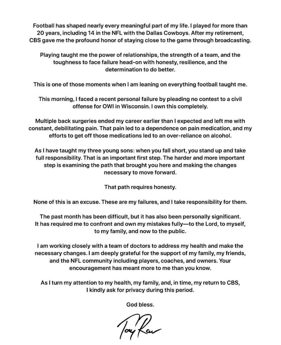 wingoz's tweet photo. A statement from Tony Romo https://t.co/CBIEaUaHOS