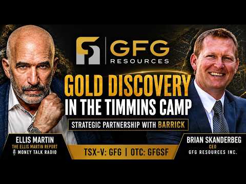 gfgresources's tweet photo. Brian Skanderbeg CEO of $GFG $GFGSF talks with Ellis on the new Barrick partnership, drilling at Goldarm, and why GFG should be a name to watch. 

Listen to the full Ellis Martin Report interview: 
https://t.co/tIZEnQPyoc
@EllisMartinRprt https://t.co/Iql1wOKDWE