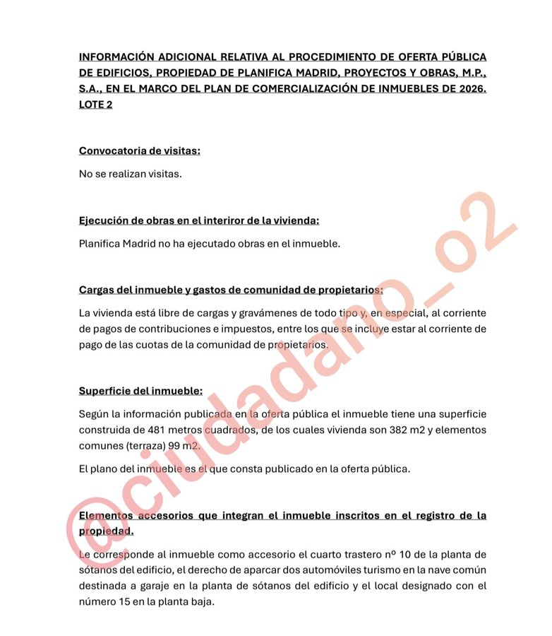 dfernandez1975's tweet photo. Nuestro detective @ciudadano_o2 da nuevos datos del ático de #Ayuso. La terraza aparece con 99 metros porque pocos saben que la dueña hizo obras y agrandó la casa 'comiendo' parte de la terraza. ¿Quién va a comprar una casa que no se puede visitar? https://t.co/Ddllbjwx4A